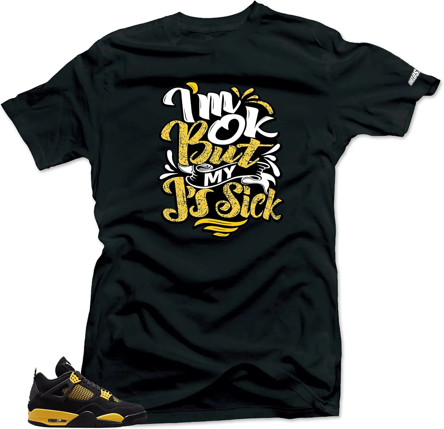 SNELOS Match Tees Jordan 4 Thunder Sneaker Match