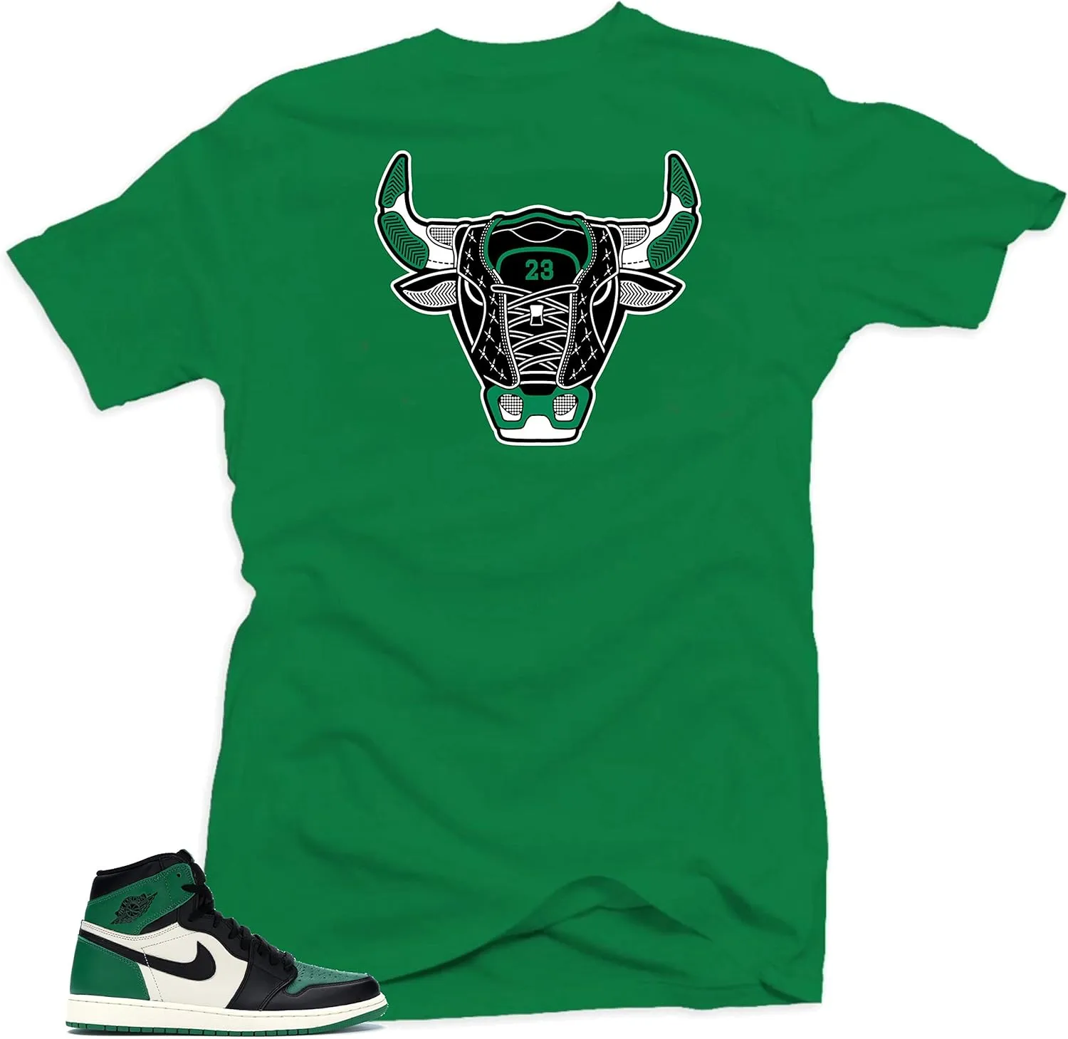 SNELOS Shirt to Match Jordan Retro 1 Pine Green 2020 Match Sneaker tee