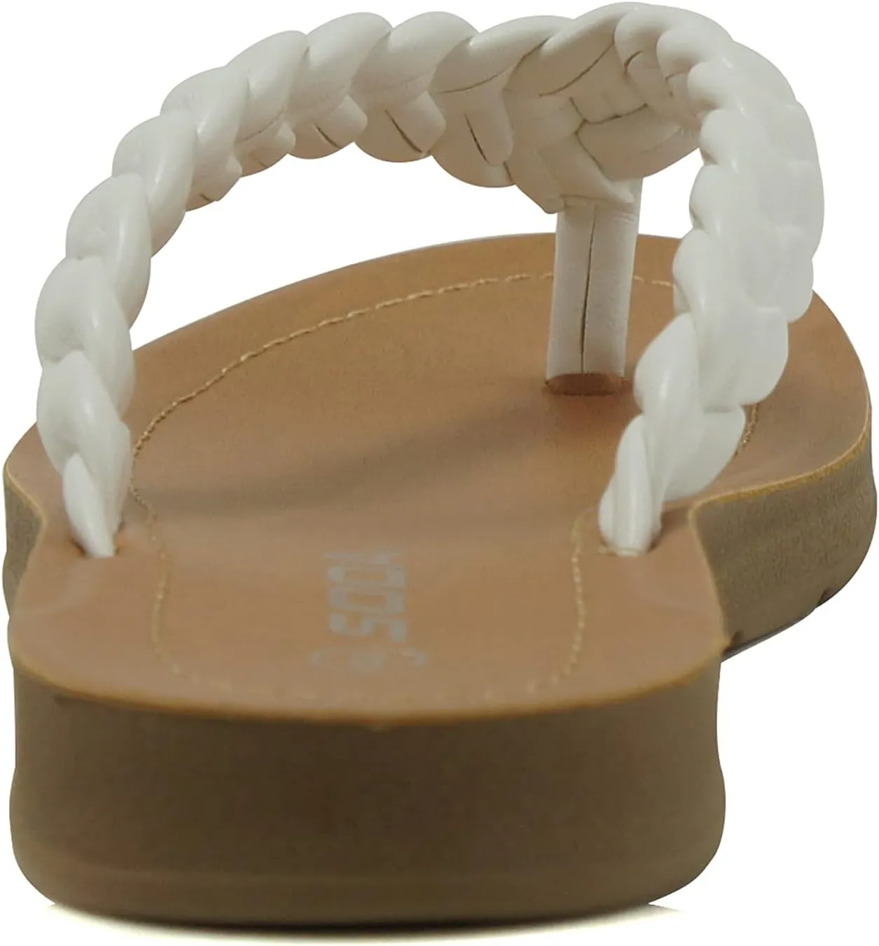 Soda STILL ~ Women Casual Comfort Braided Flip Flops Flat Fashion Thong Sandal