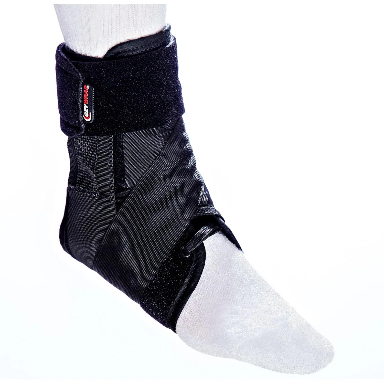 Speed Lacer Ankle Orthosis | Ankle Support Brace | Ankle Brace for Women & Men | Ankle Support Strap for Sprain, Ankle Sleeve, Ankle Wrap Foot Brace | Extra Small | (Single/Black)