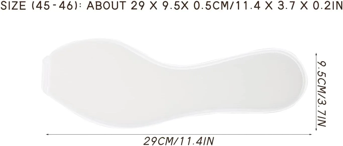 Sports Insole Shock-Absorbing Running Buffer 2 Pack Full Coverage Insoles for Foot Care Non-Slip Shoe Pad for Men Women