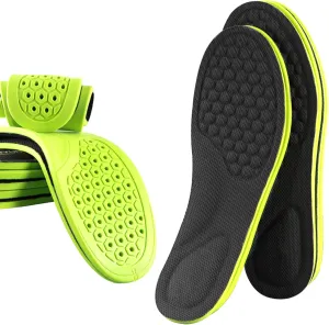 Sports Shock Absorbing Insole, Men Comfy Walk Shoe Inserts Soft Thin Shoe Insoles weat-Absorbing Breathable(M)