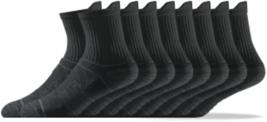Strideline Basic Mid Length Socks | Quad-Ply Yarn Padding, Direct Compression and Zoned Cushioning - Mid Length 1 Pack