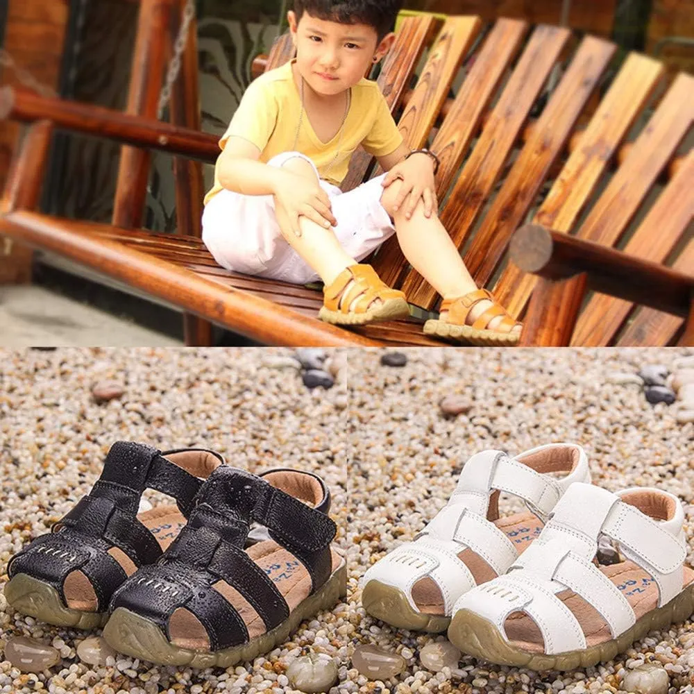 Summer Breathable Sandals Girl Boys Toddler Kid Casual Sport Shoe Soft Closed-Toe Retro