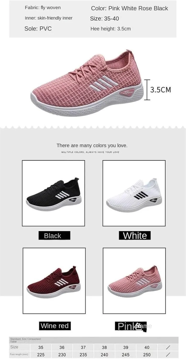 Summer Comfortable and Breathable Soft Sole Sports Leisure Shoes Square Dance Fitness Walking Running Travel Shoes