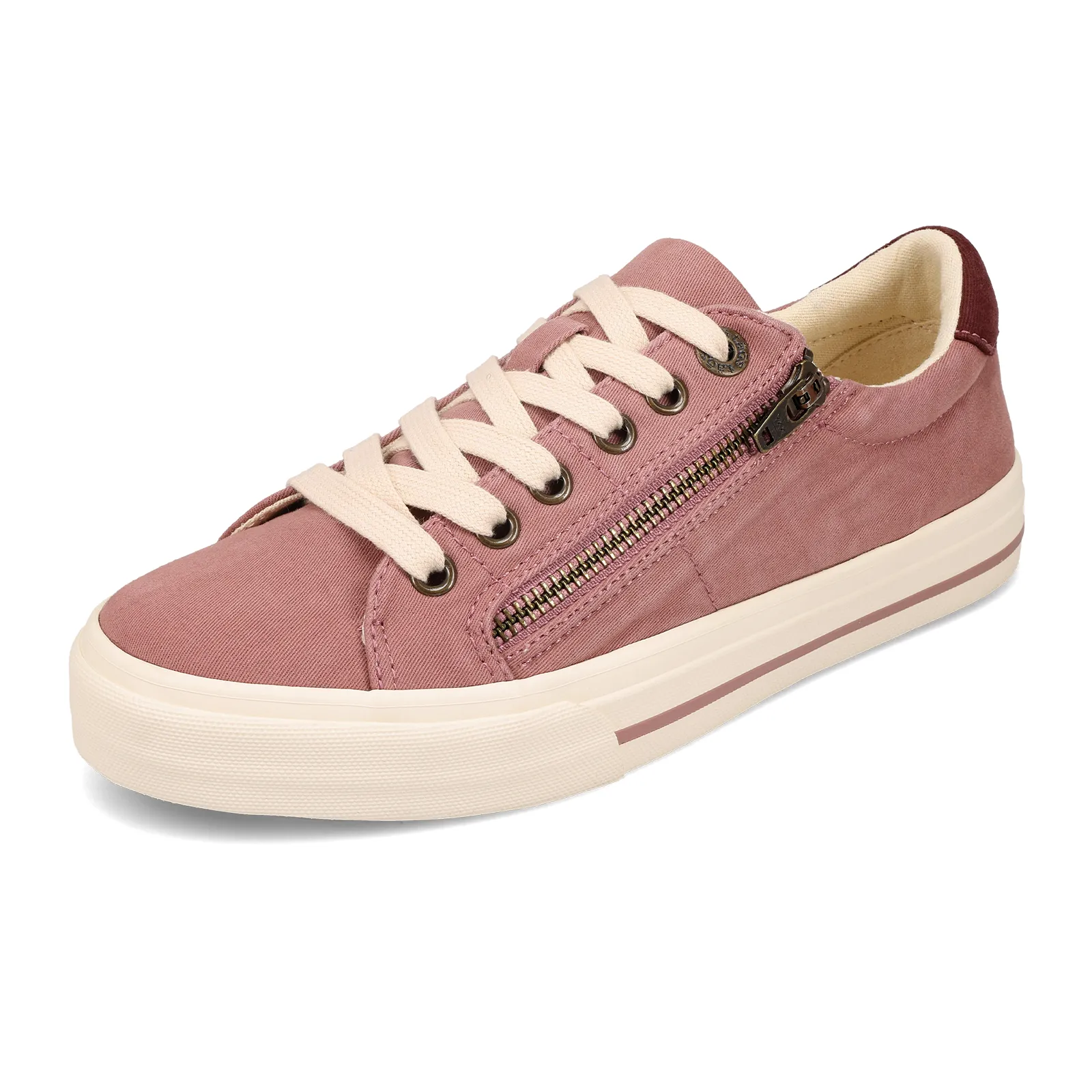 Taos Z Soul Sneaker (Women) - Dusty Rose/Wine Distressed