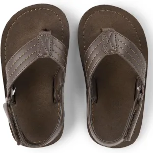 The Children's Place Baby Boys and Toddler Casual Flip Flops with Backstrap, Tan