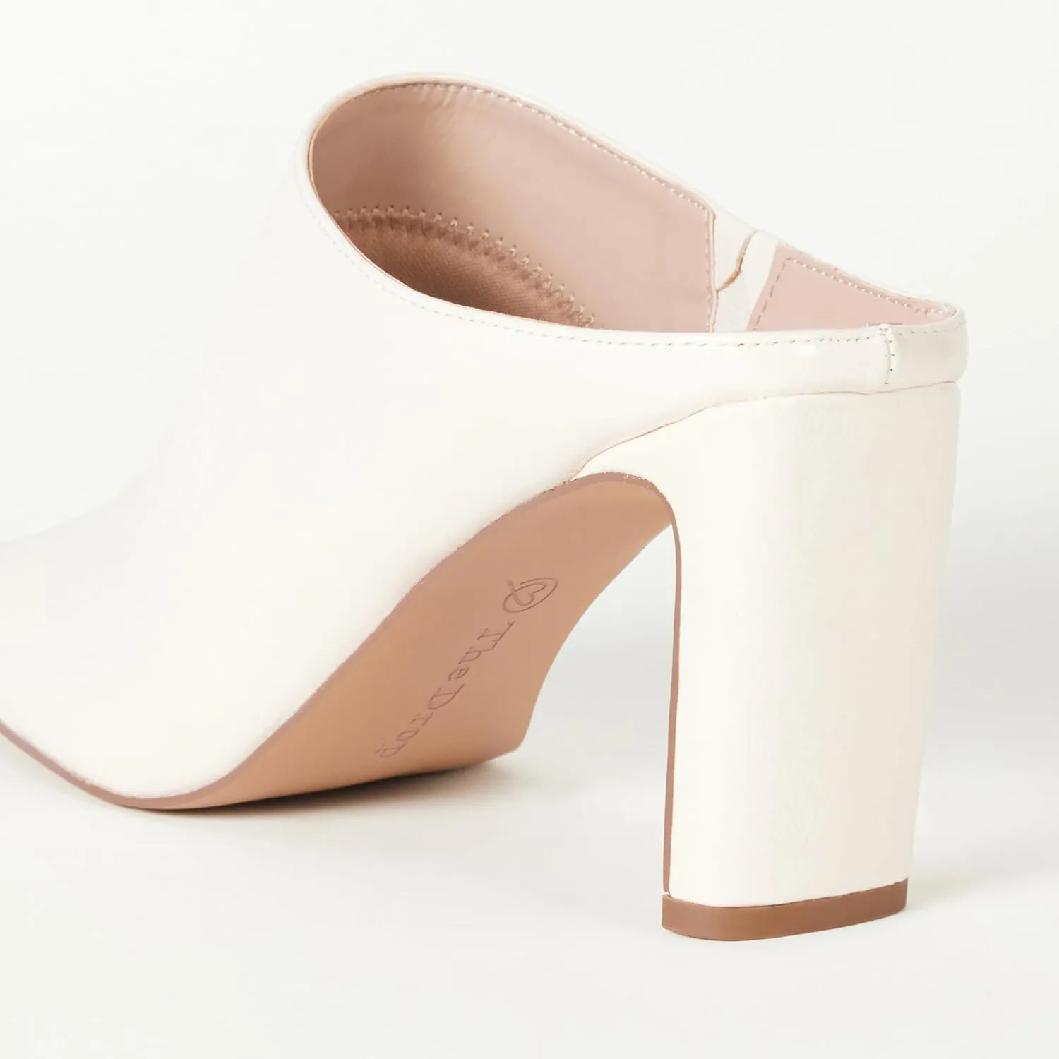 The Drop Women's Avena Square-Toe Block-Heel Mule