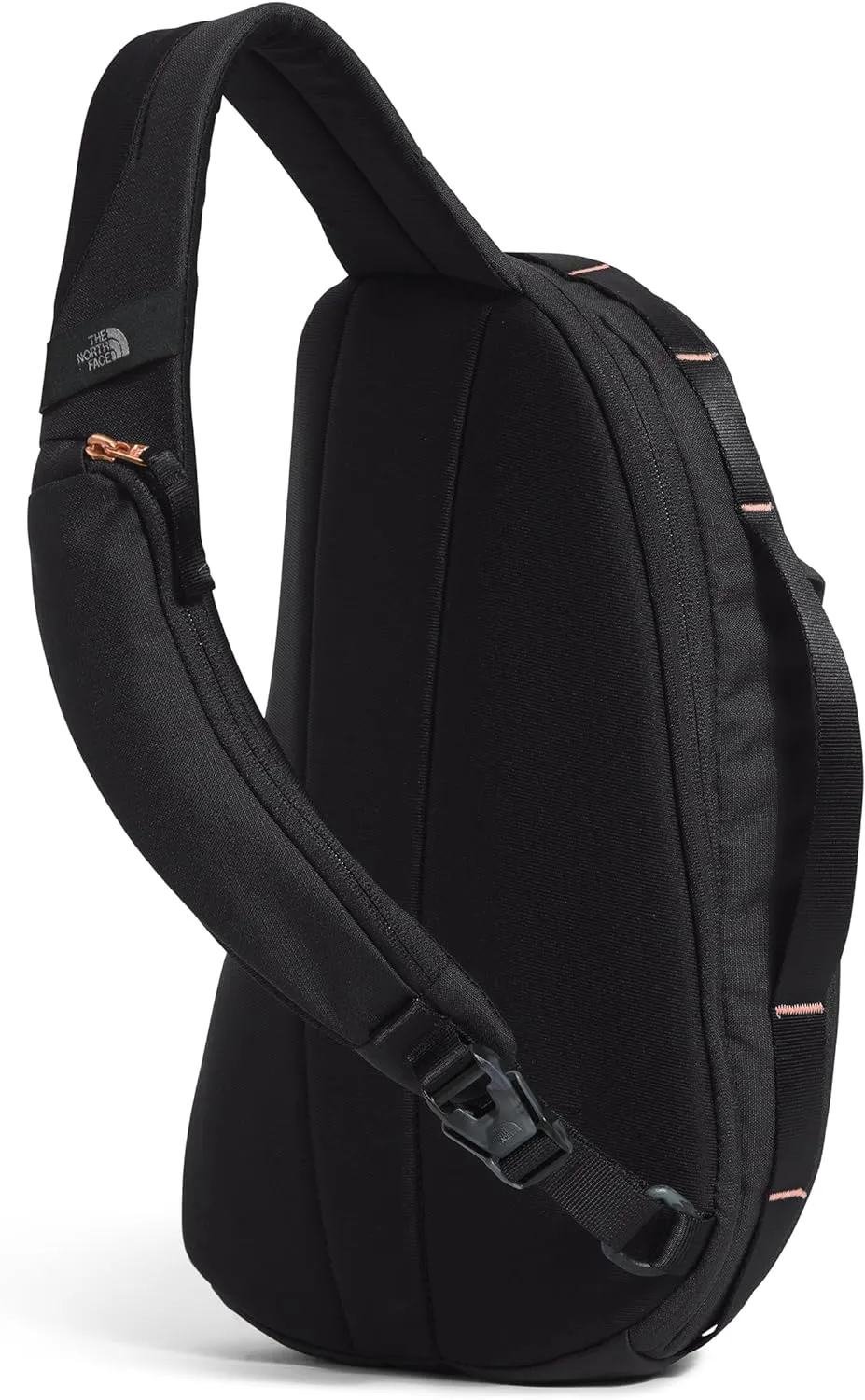 THE NORTH FACE Women's Isabella Sling - PFAS Free, TNF Black Light Heather/Burnt Coral Metallic-NPF, One Size