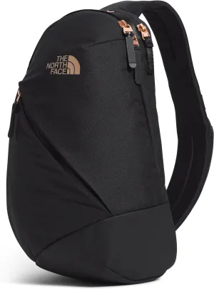 THE NORTH FACE Women's Isabella Sling - PFAS Free, TNF Black Light Heather/Burnt Coral Metallic-NPF, One Size
