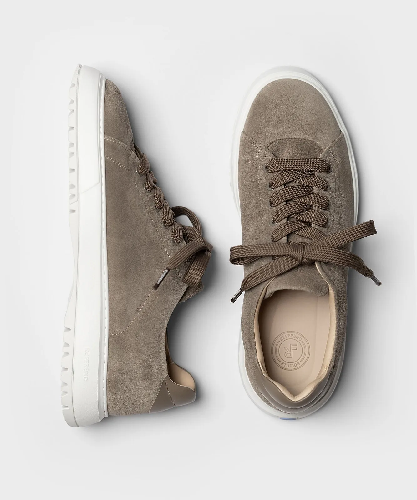 The Tennis Top Taupe Suede