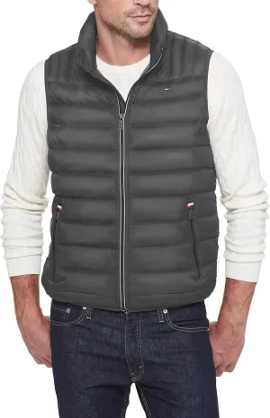 Tommy Hilfiger Men's Lightweight Packable Puffer Vest Jacket