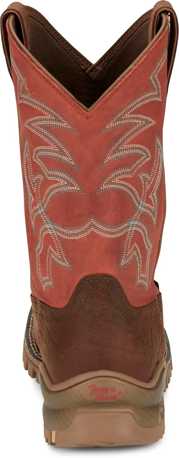 Tony Lama Men's Roustabout 11" Steel Toe Work Boot