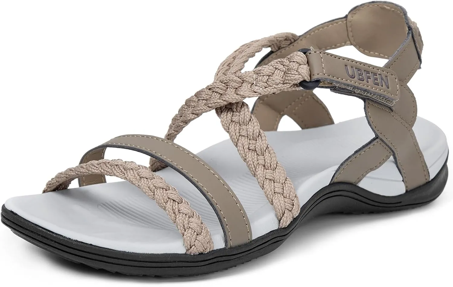 UBFEN Womens Hiking Sandal Sport Sandal Outdoor Comfortable with Adjustable Straps