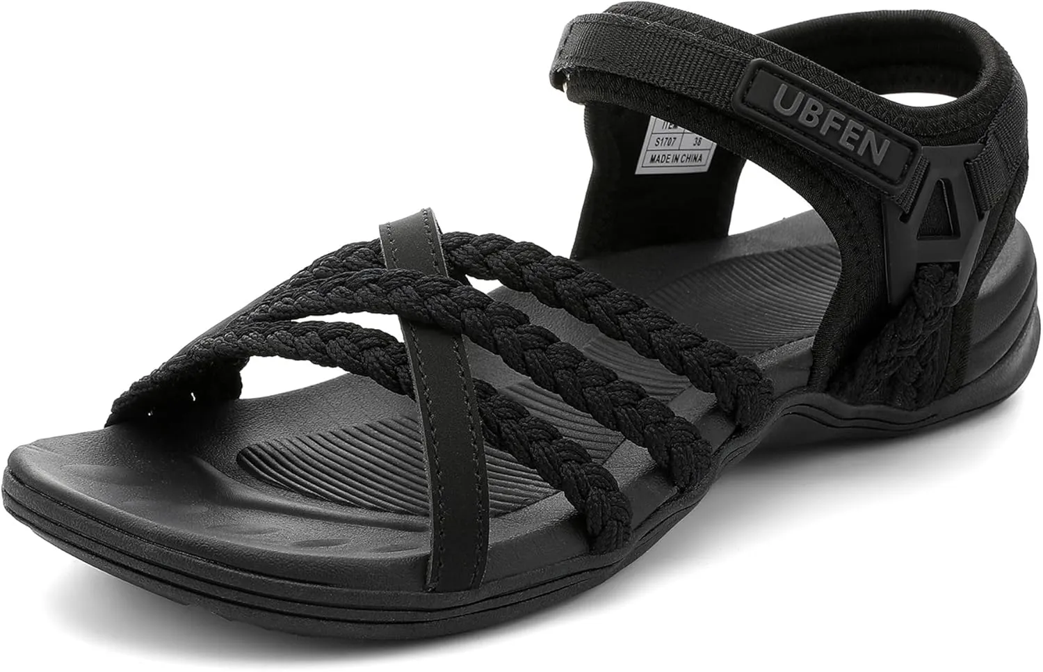 UBFEN Womens Hiking Sandals Sport Walking Adjustable Hook Ankle Straps Comfortable Outdoor Beach Athletic Shoes