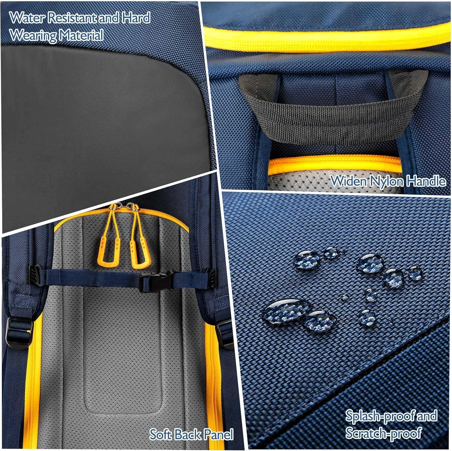 Unigear Ski Boot Bag, 70L Ski Boot Travel Backpack for Ski Helmet, Goggles, Gloves, Skis, Snowboard & Accessories（Blue）