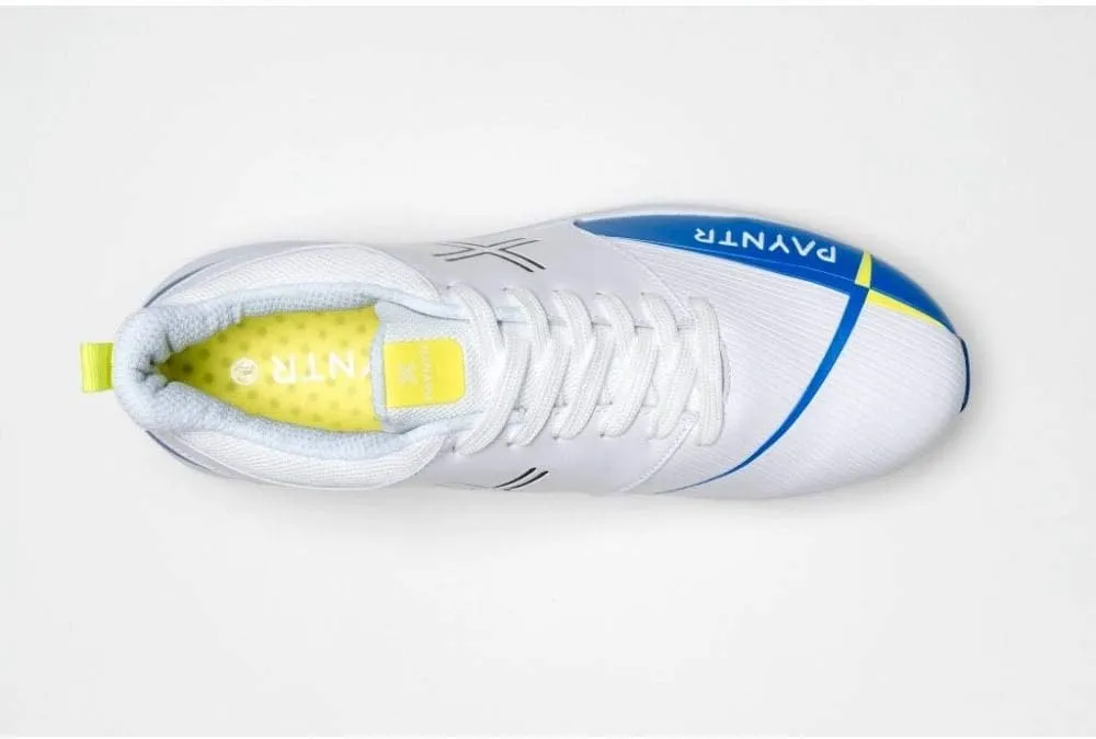 Unisex-Adult Classic V Pimple-White & Blue Cricket Shoes-US9/UK8