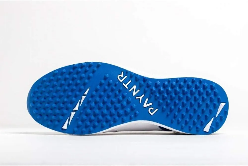 Unisex-Adult Classic V Pimple-White & Blue Cricket Shoes-US9/UK8