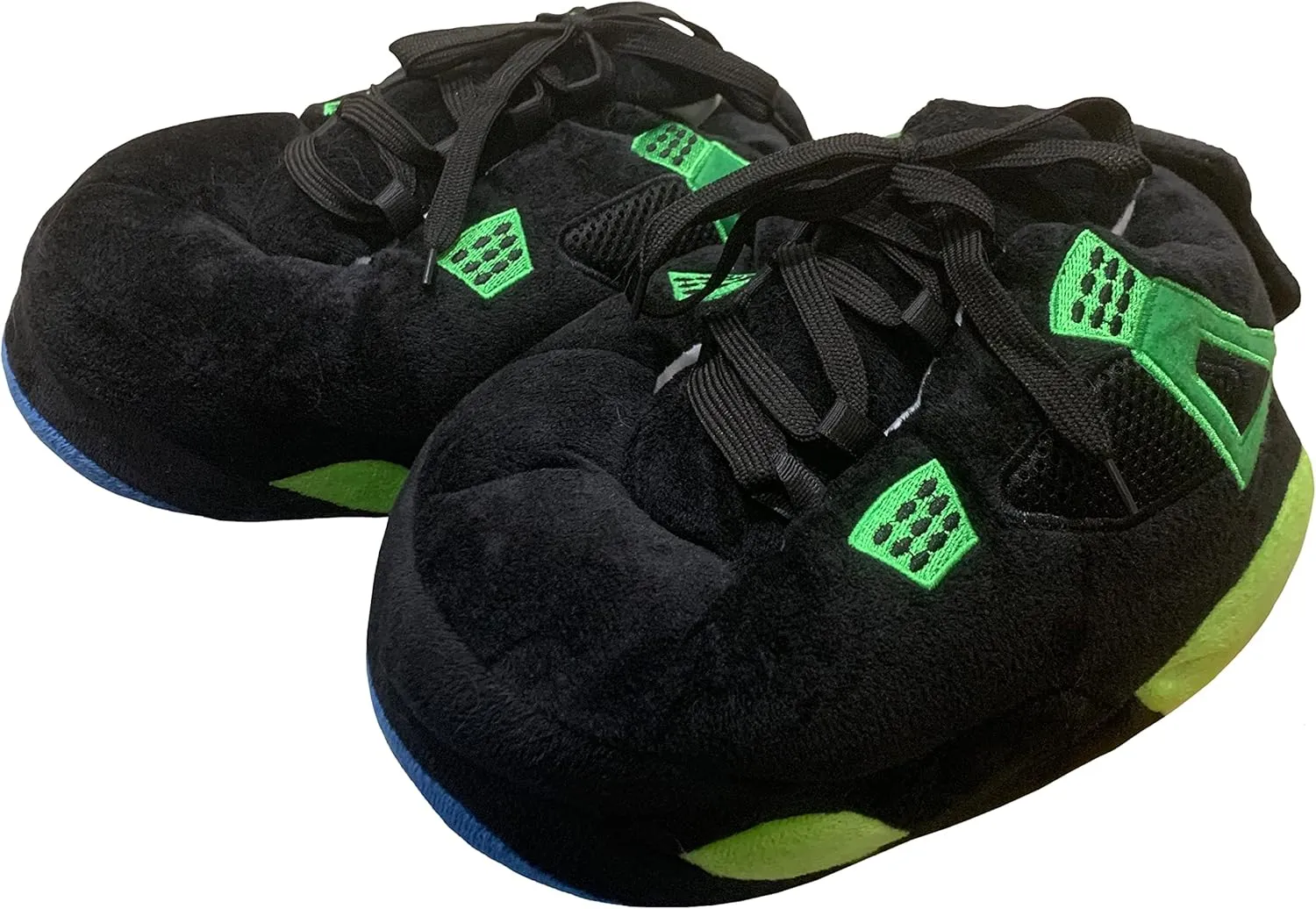 Unisex Cosy Trendy Big Sneaker Slippers Comfy Kicks Non Slip Sole Indoor House Plush Slippers - One Size Fits Most