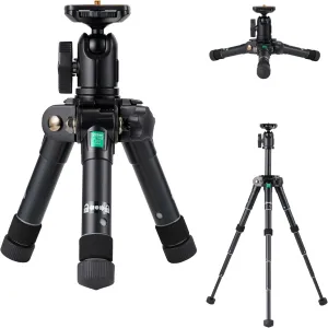 Velbon 90454 Mini Table Mini Tripod, Ultra 453 Mini AZ AMZULT453MINI 5 Tiers, Ultra Lock, Leg Diameter 1.1 inches (27 mm), Medium Size, Freehead Platform, Aluminum Leg, Tabletop Tripod, Table Tripod,