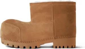 VOMIRA Suede Platform Snow Boots for Women Classic Round Toe Fur Hippy Winter Boots Slip On Knee High Boots Women Brown Boots Comfortable Chunky Heel Trending Shoes