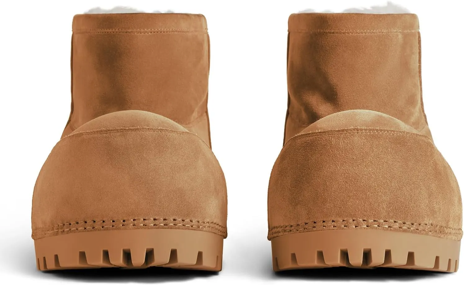 VOMIRA Suede Platform Snow Boots for Women Classic Round Toe Fur Hippy Winter Boots Slip On Knee High Boots Women Brown Boots Comfortable Chunky Heel Trending Shoes