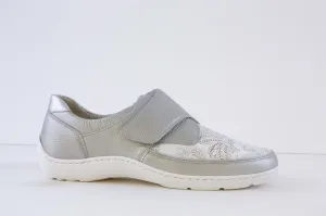 WALDLAUFER - 496H31 331 HENNI-VELCRO SHOE H WIDTH - SILVER MULTI