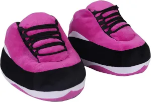 Warm Plush Sneaker Slippers, Trendy Anti-Slip Furry Soft House Shoes Fluffy Unisex Comfy Home Slides One Size Fits Most Indoor Outdoor