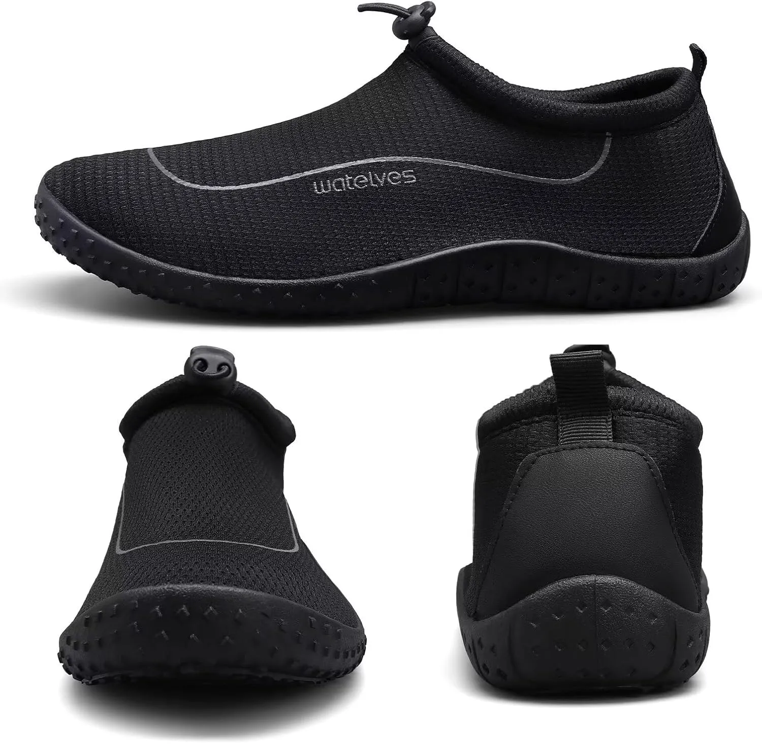 WateLves Water Shoes Womens Mens Multi-Purpose Barefoot Shoes Beach Swim Yoga Aqua Socks with Adjustable Buckle Thick Sole for Indoor Outdoor