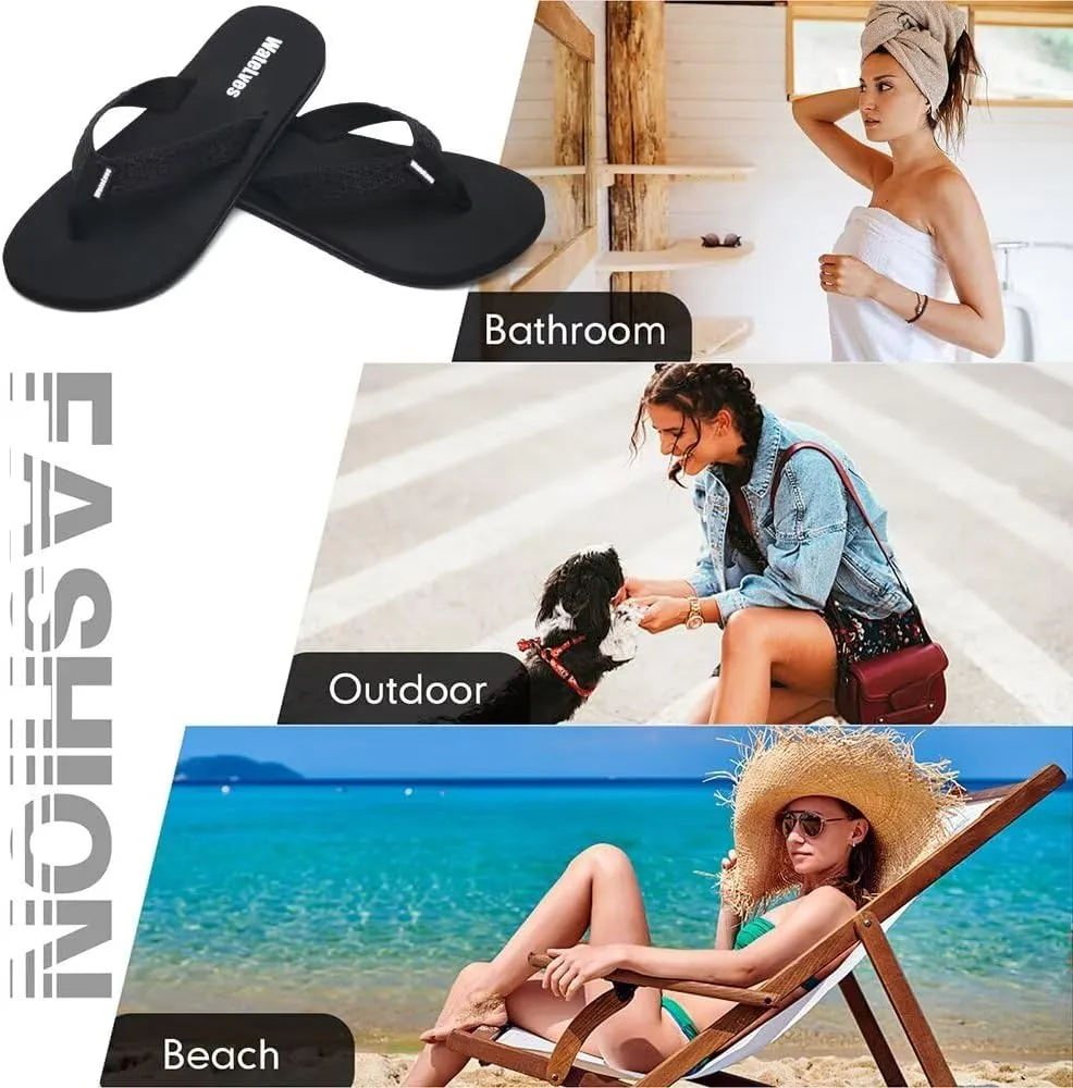 WateLves Womens-Flip-Flops-Thong-Sandals-Beach-Shoes Light and Comfortable for Vacation