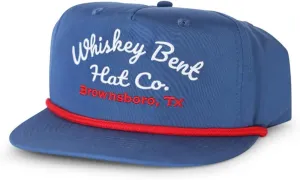 WHISKEY BENT HAT CO. The Frio Snapback Rope Hat - Vintage Baseball Cap, Adjustable Outdoor and Trucker Cap, One Size Fits All