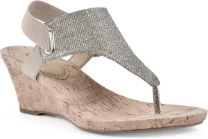 WHITE MOUNTAIN Women's All Good Cork Wedge Sandal