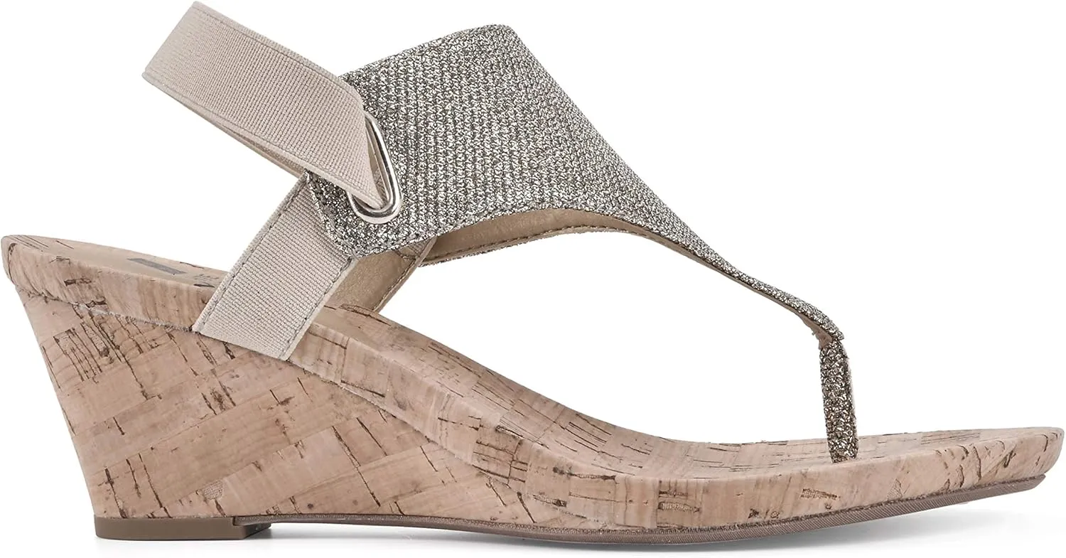 WHITE MOUNTAIN Women's All Good Cork Wedge Sandal