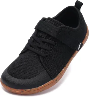 WHITIN Little/Big Kid Barefoot Shoes | Boys/Girls Lace-up Minimalist Sneakers | Wide Toe Box | Natural Flexible Fit