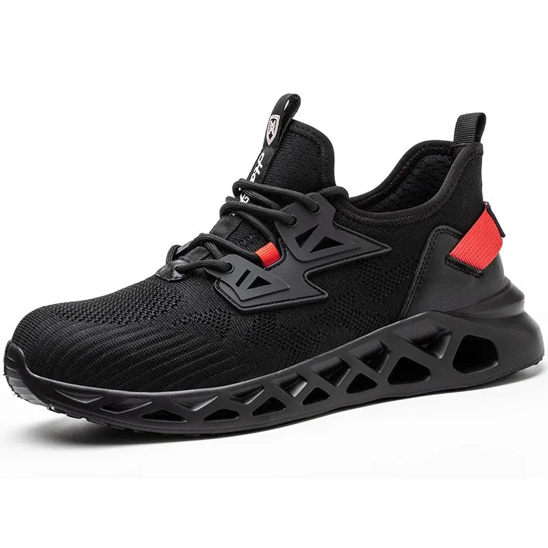 Wildking Breathable Lightweight Safety Work Sneakers Steel Toe Shoes R012