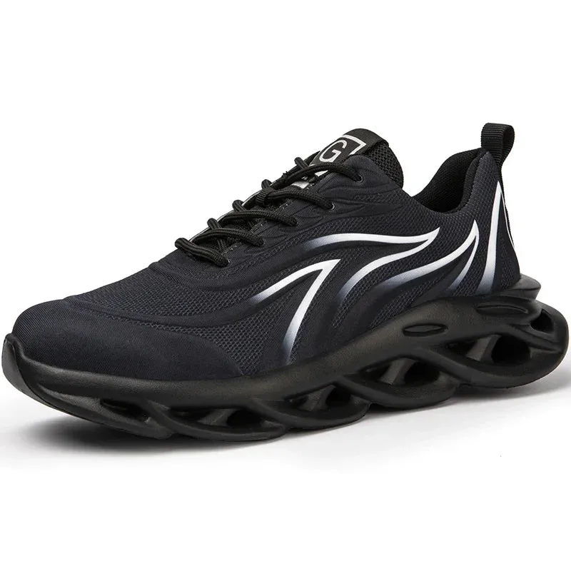 Wildking Breathable Lightweight Safety Work Sneakers Steel Toe Shoes R012