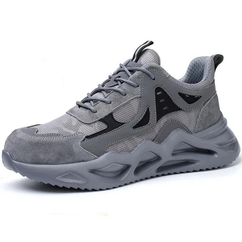 Wildking Breathable Lightweight Safety Work Sneakers Steel Toe Shoes R012