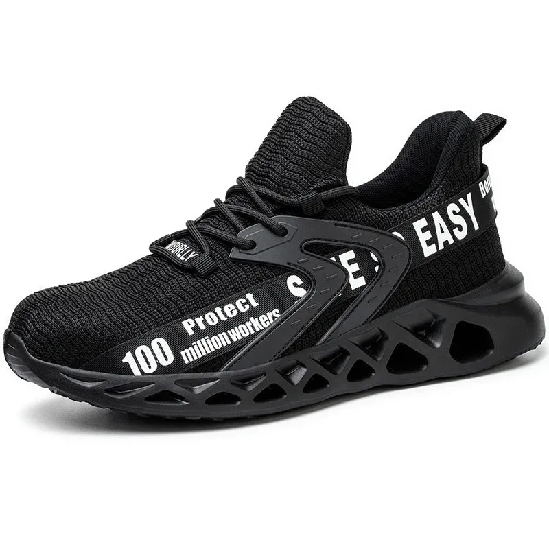 Wildking Breathable Lightweight Safety Work Sneakers Steel Toe Shoes R012