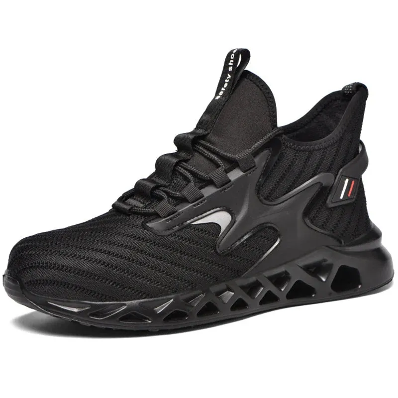 Wildking Breathable Lightweight Safety Work Sneakers Steel Toe Shoes R012