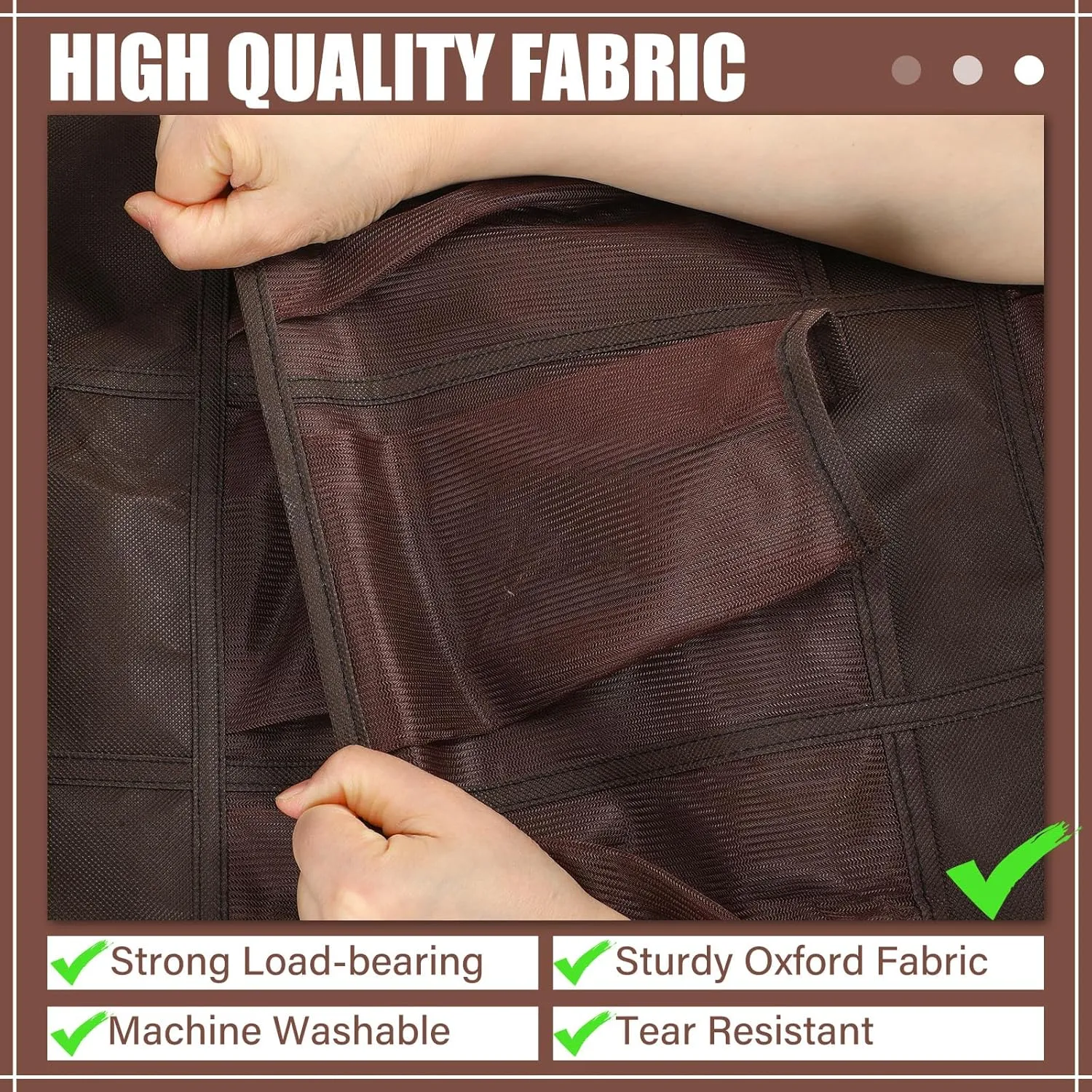 Windyun 40 Large over the Door Hanging Shoe Organizer Brown Mesh Pockets Shoe Rack for Closet Behind Door Hanger Storage Holder Nonslip for Cruise Essentials, Dorm Room Storage, Utility Room
