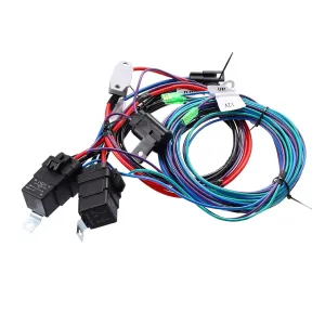 Wiring Cable Harness Kit Replacement Compatible with Marine CMC/TH Tilt Trim Unit Jack Plate 7014G PT-130 PT-35 PL-65, with Relay Reset Circuit Breaker Wiring Assembly W/O Switch
