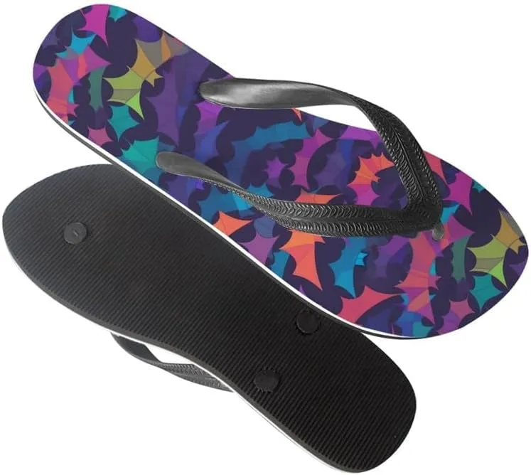 Women Camouflage Flip Flop Sandal, Sunflower Tulip Summer Lightweight Slippers Print Hawaii Holiday Thong Sandals