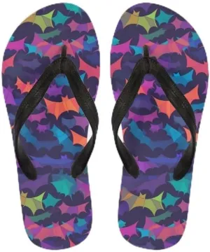 Women Camouflage Flip Flop Sandal, Sunflower Tulip Summer Lightweight Slippers Print Hawaii Holiday Thong Sandals
