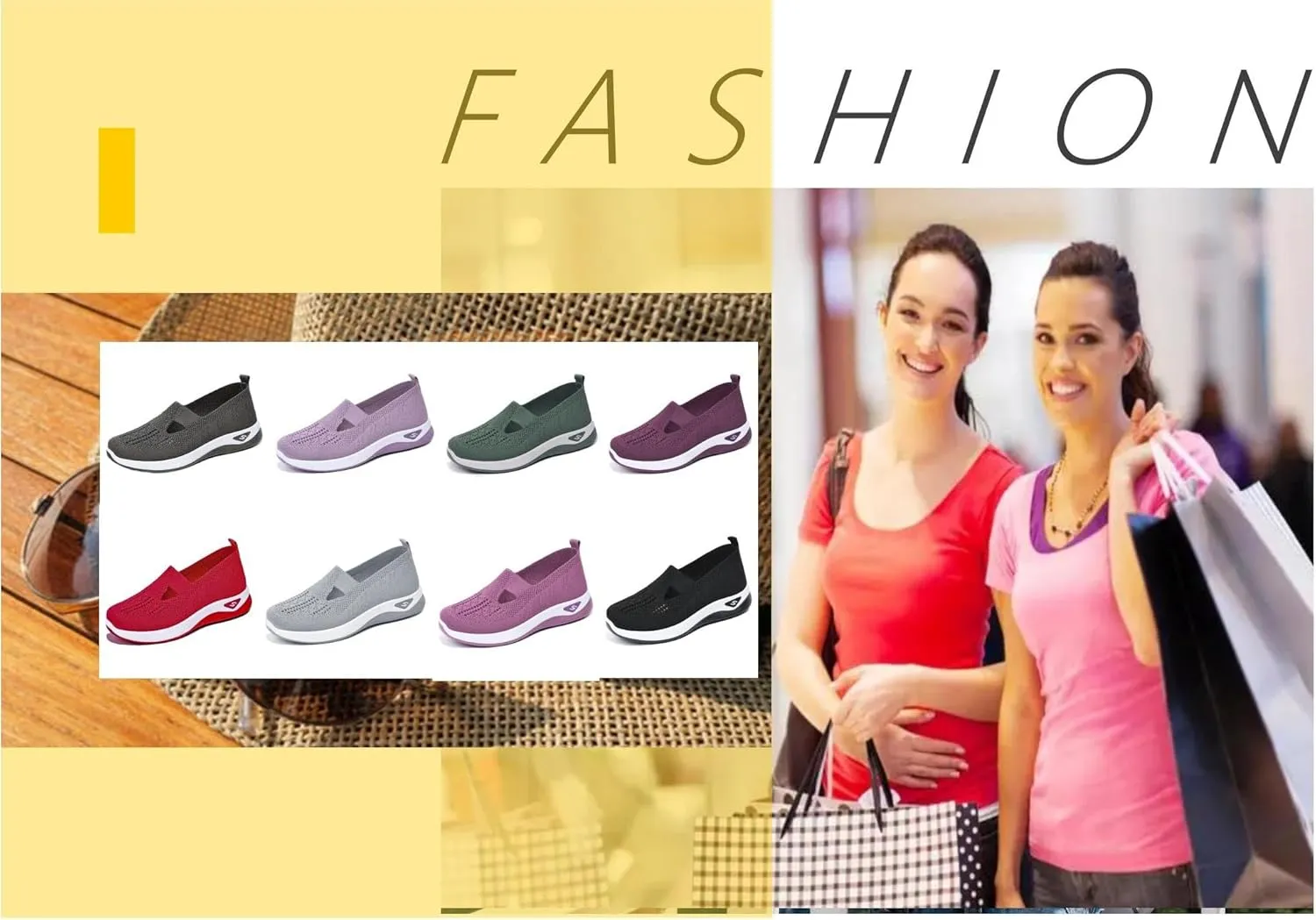 Women Footwear Orthopedic Sneakers Woven Breathable Running Shoes Arch Support Walking Shoes Soft Sole Shoes Cloud Slide Orthopedic