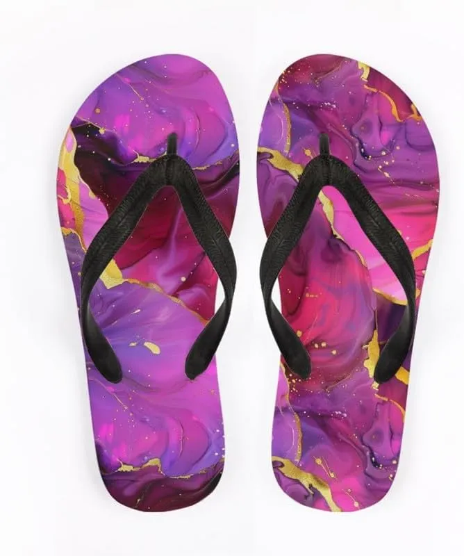 Women Galaxy Flip Flop Sandal, Animal Skull Butterfly Hotel Travel Footwear Comfort Slippers Flip Flop Sandals