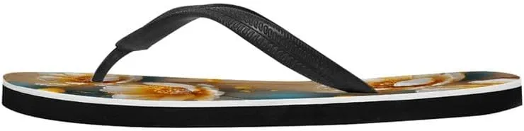 Women Geometry Flip Flop Sandal, Sunset Butterfly Hotel Travel Footwear Lotus Comfort Slippers Flip Flop Sandals