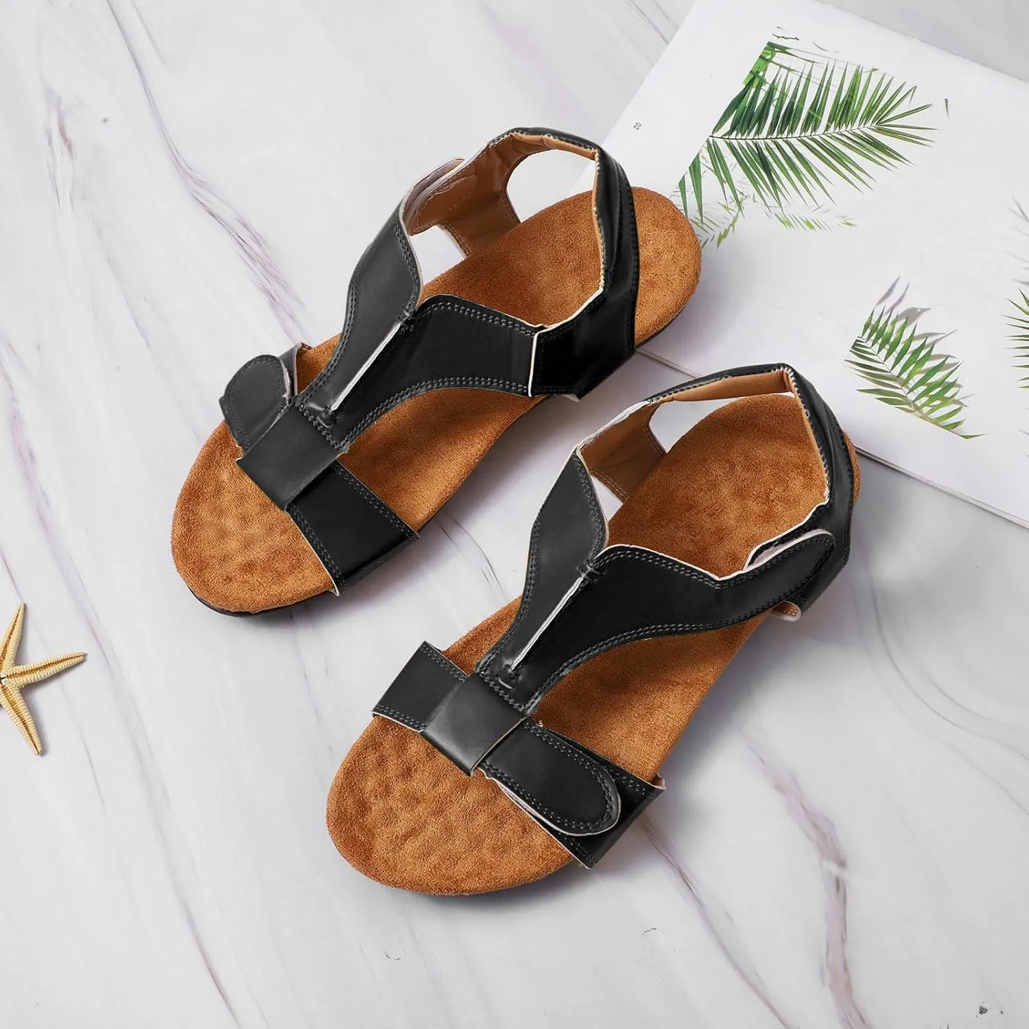 Women Orthopedic Sandals Slides for Women Closed Toe Flip Flop Slippers Funny Casual Summer Wear Womens Sandal Flat Womens Arch Support Platform Sandals
