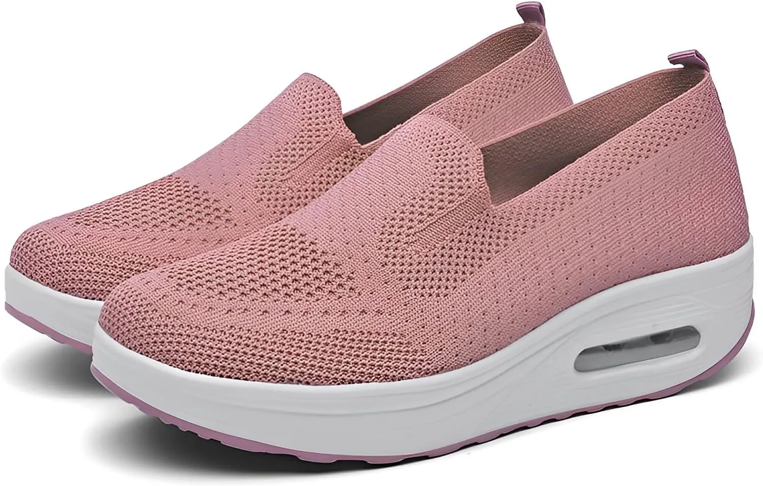 Women Orthopedic Sneakers Mesh Platform Wedge Sneakers Slip On Breathable Lightweight Fashion Sneakers Loafers Walking Shoes