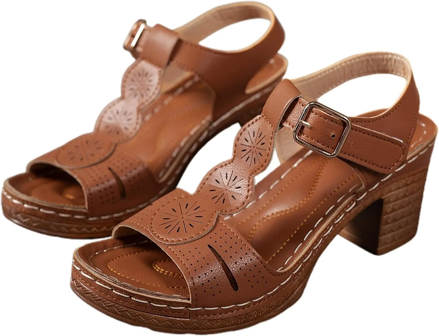 Women Sandals Wedge Shoes with Arch Support Comfortable Orthopedic Sandal Dressy Summer Womens Flip Flops Fashion Walking Wedges with Adjustable