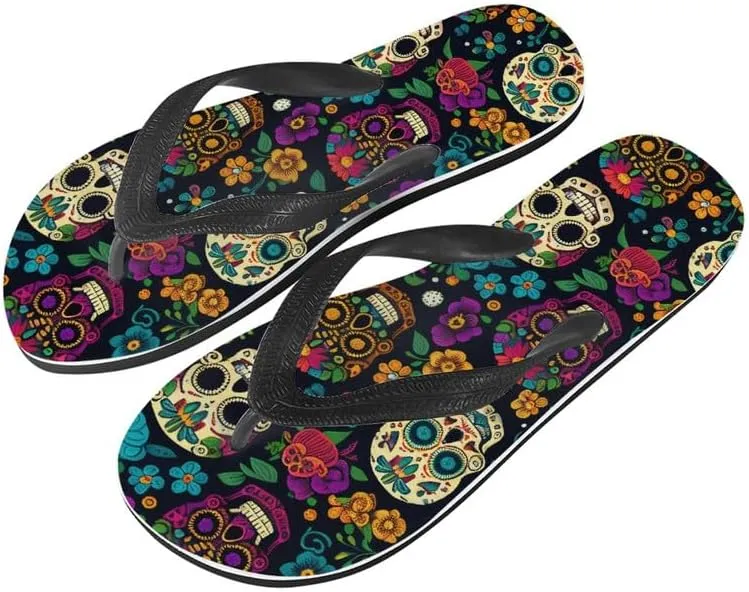 Women Sea Wave Flip Flop Sandal, Cute Lotus Orthotic Flip Flops Lightweight Flat Sandals Indoor Outdoor for Summer